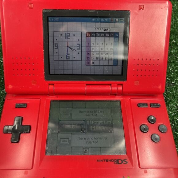 Nintendo DS NTR-001 Japan Import Lava Red Tested Working 14 Import Game - Picture 6 of 16